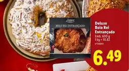 Lidl Deluxe Bolo Rei Entrançado promoção