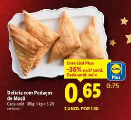 Lidl Delícia com Pedaços de Maçã promoção