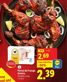 Lidl Perna de Frango Inteira promoção