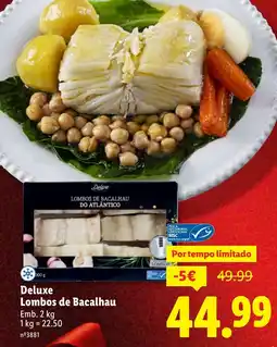 Lidl Deluxe Lombos de Bacalhau promoção