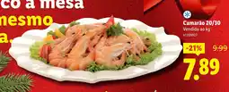 Lidl Camarão 20/30 promoção