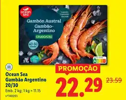 Lidl Ocean Sea Gambão Argentino 20/30 promoção