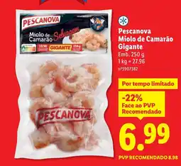Lidl Pescanova Miolo de Camarão Gigante promoção