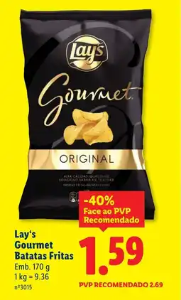 Lidl Lay's Gourmet Batatas Fritas promoção