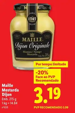 Lidl Maille Mostarda Dijon promoção