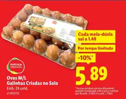 Lidl Ovos M/L Galinhas Criadas no Solo promoção