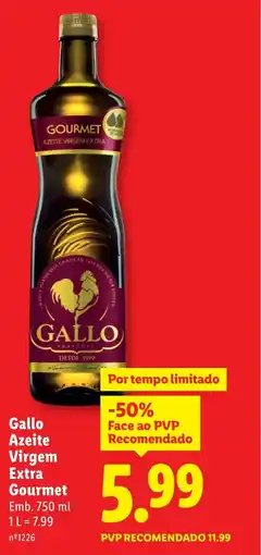 Lidl Gallo Azeite Virgem Extra Gourmet promoção