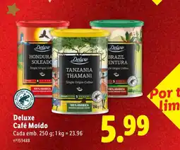Lidl Deluxe Café Moído promoção