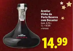 Lidl Armilar Vinho do Porto Reserva com Decanter promoção