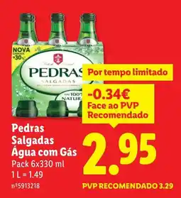 Lidl Pedras Salgadas Água com Gás promoção