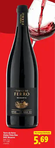 Lidl Torre de Ferro Vinho Tinto Dão DOC Reserva promoção
