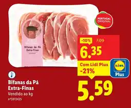 Lidl Bifanas da Pá Extra-Finas promoção