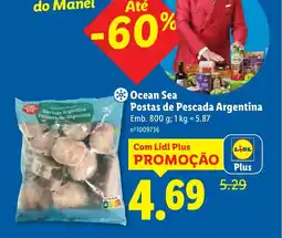 Lidl Ocean Sea Postas de Pescada Argentina promoção