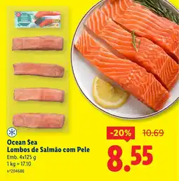 Lidl Ocean Sea Lombos de Salmão com Pele promoção
