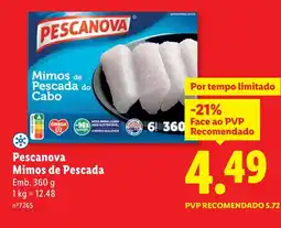 Lidl Pescanova Mimos de Pescada promoção