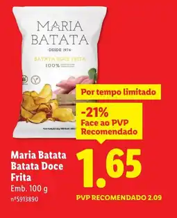 Lidl Maria Batata Batata Doce Frita promoção