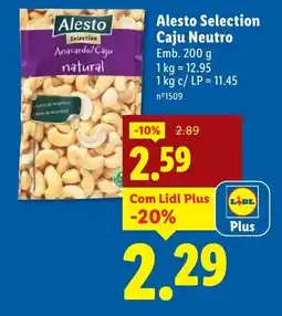 Lidl Alesto Selection Caju Neutro promoção