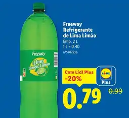 Lidl Freeway Refrigerante de Lima Limão promoção
