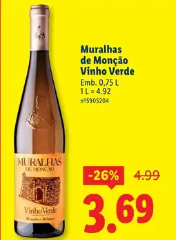 Lidl Muralhas de Monção Vinho Verde promoção