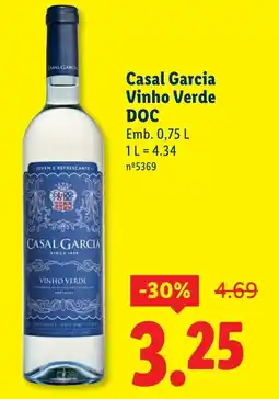 Lidl Casal Garcia Vinho Verde DOC promoção