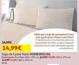 Auchan Supermercado Jogo de Cama Polar HOMESPECIAL promoção