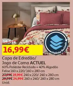 Auchan Supermercado Capa de Edredão/ Jogo de Cama ACTUEL promoção