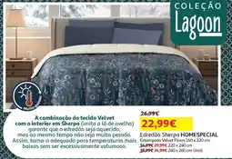 Auchan Supermercado Edredão Sherpa HOMESPECIAL promoção