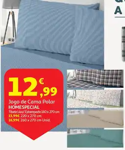 Auchan Supermercado Jogo de Cama Polar HOMESPECIAL promoção