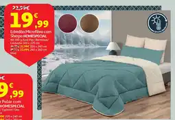 Auchan Supermercado Edredão Microfibra com Sherpa HOMESPECIAL promoção