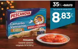 Coviran PESCANOVA Camarão vannamei congelado 24/40 promoção