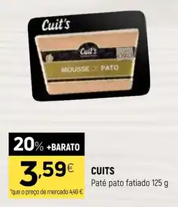 Coviran CUITS Paté pato fatiado promoção