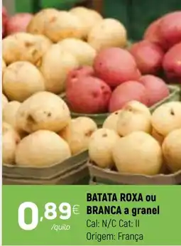 Coviran Batata roxa ou branca a granel promoção