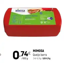 Coviran MIMOSA Queijo barra promoção