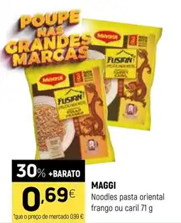 Coviran MAGGI Noodles pasta oriental frango ou caril promoção