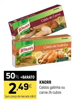 Coviran KNORR Caldos galinha ou carne 24 cubos promoção