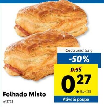 Lidl Folhado Misto 95g promoção