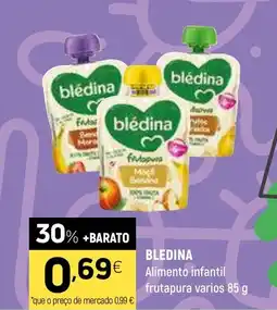 Coviran BLEDINA Alimento infantil frutapura varios promoção