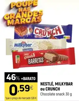 Coviran NESTLÉ, MILKYBAR ou CRUNCH Chocolate snack promoção