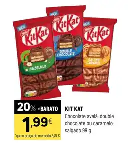 Coviran KIT KAT Chocolate avelâ, double chocolate ou caramelo salgado promoção