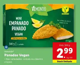 Lidl Vemondo Panados Vegan 300g promoção