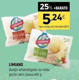 Coviran LIMIANO Queijo amanteigado ou meio gordo sem casca promoção
