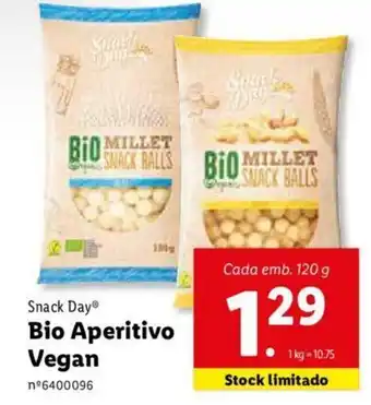 Lidl Snack Day Bio Aperitivo Vegan 120g promoção