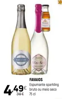 Coviran FAVAIOS Espumante sparkling bruto ou meio seco promoção
