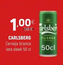 Coviran CARLSBERG Cerveja branca lata sleek promoção