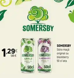 Coviran SOMERSBY Sidra maçã original ou blackberry promoção