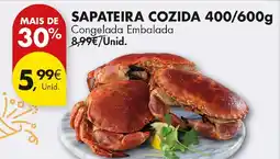 Pingo Doce Sapateira cozida 400/600g promoção