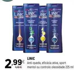 Coviran LINIC Anti-queda, eficácia ativa, sport mentol ou controlo oleosidade promoção