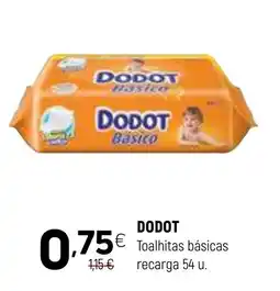 Coviran DODOT Toalhitas básicas recarga 54 u. promoção