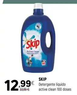 Coviran SKIP Detergente liquido active clean 100 doses promoção