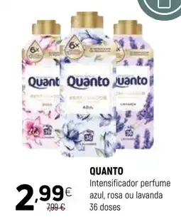 Coviran QUANTO Intensificador perfume azul, rosa ou lavanda 36 doses promoção